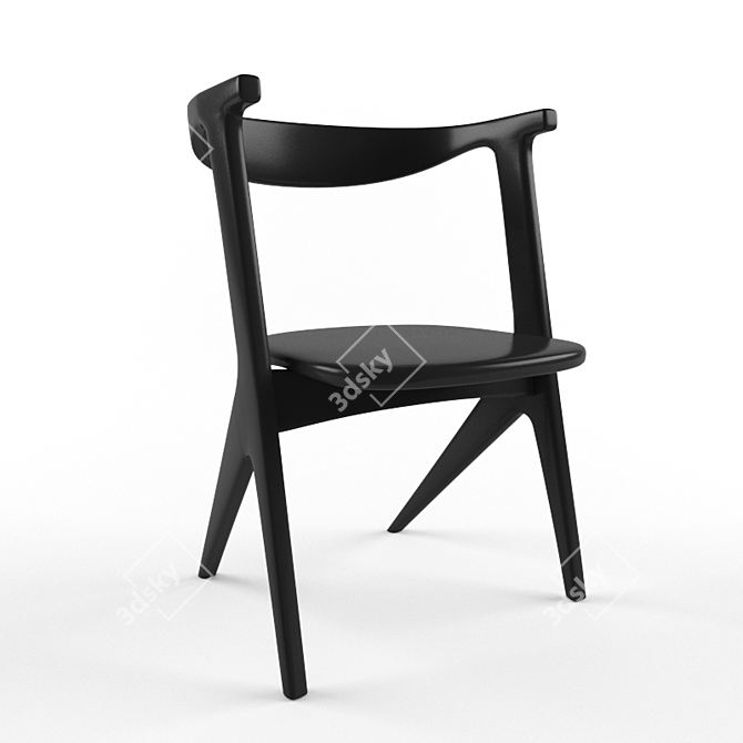 Cafe Chairs: Stylish Seating 3D model image 1