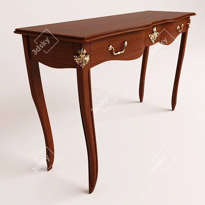 Timeless Console Elegance 3D model image 2