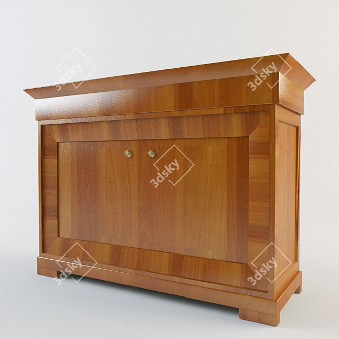 Modern Mini Bar Dresser 3D model image 1