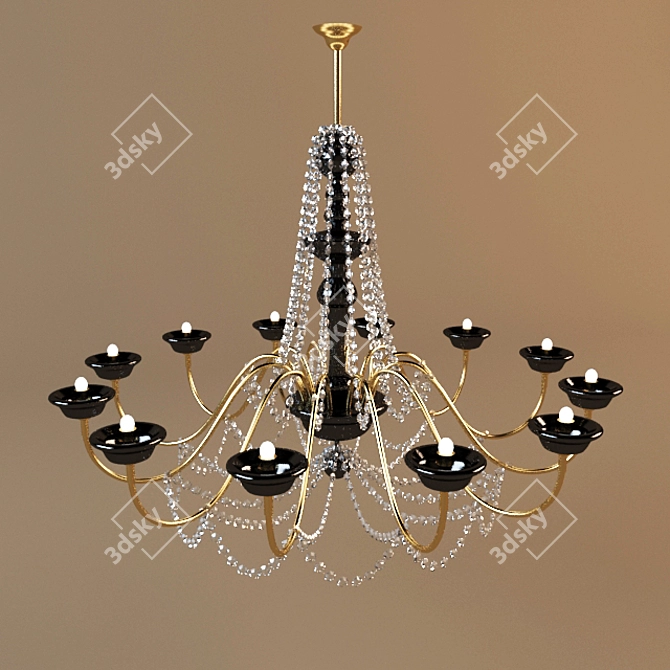 Raffaello-inspired Chandelier 3D model image 2