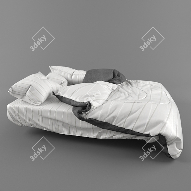 Cozy Dream Bed 3D model image 3