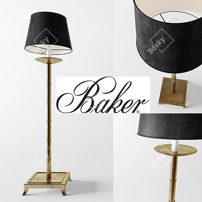 Ethnic Décor Torchere by Baker 3D model image 1