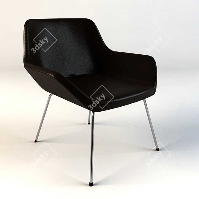 Falloff Office Chair 3D model image 1