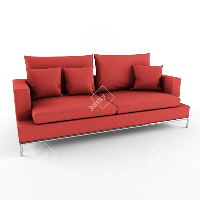 Stylish Simena Sofa: Maximum Comfort 3D model image 1