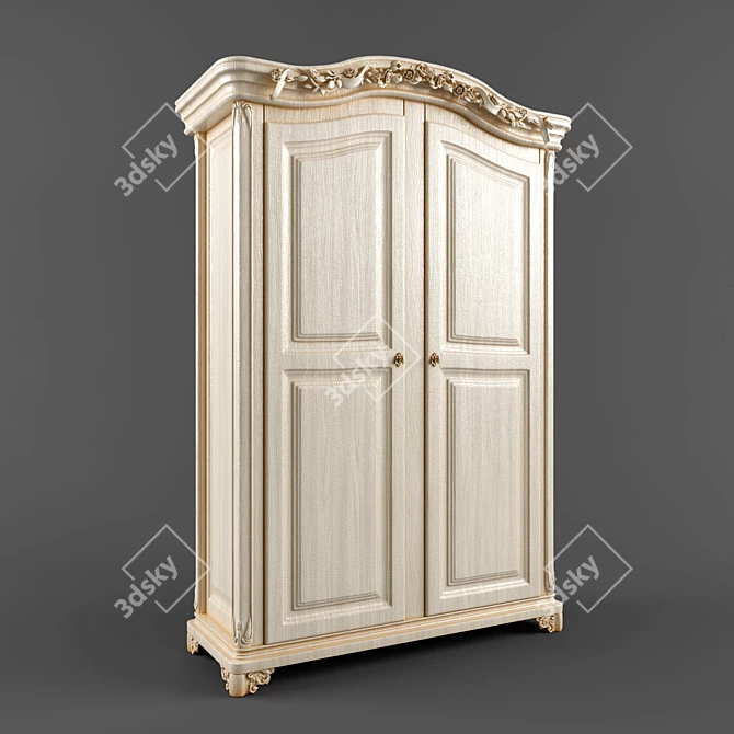 Elegant Savio Firmino Wardrobe 3D model image 1