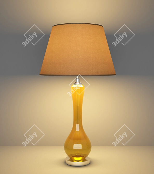 Elegant Glow: Table Lamp2 3D model image 2