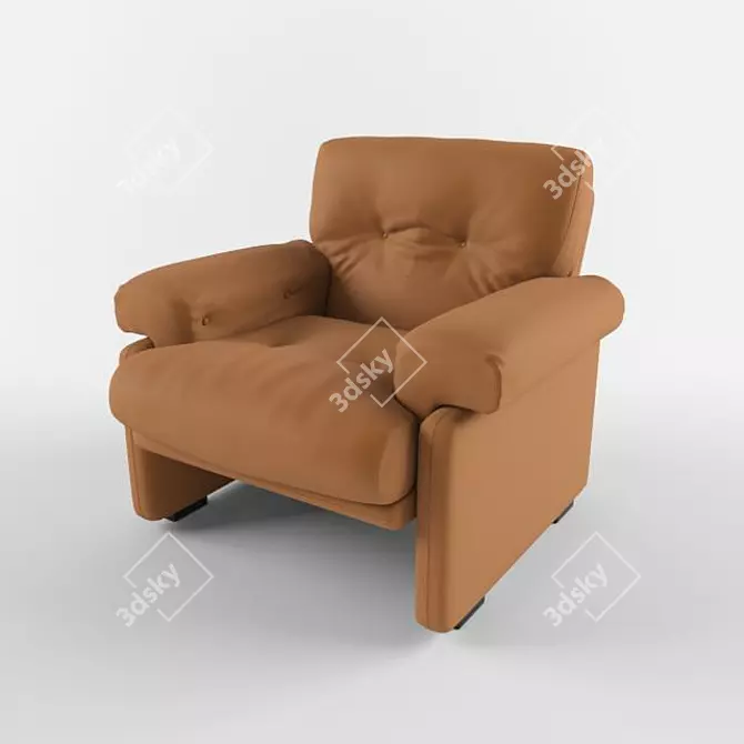 Cozy Coronado Armchair 3D model image 1