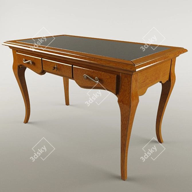 Elegant Capri Desk: Villanova 3D model image 1