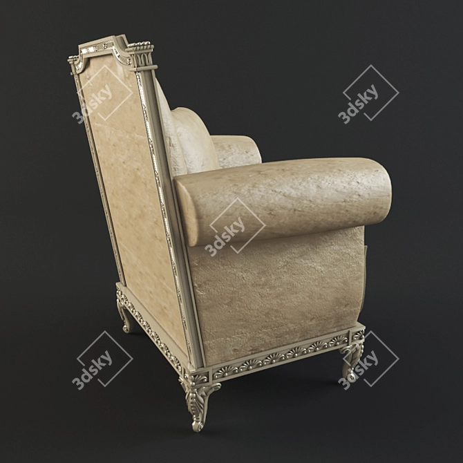Elegant Caspani Tino Chair 3D model image 2