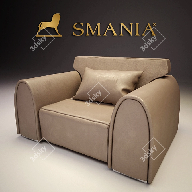 Smania Maurice Poltrona: The Club Collection 3D model image 1