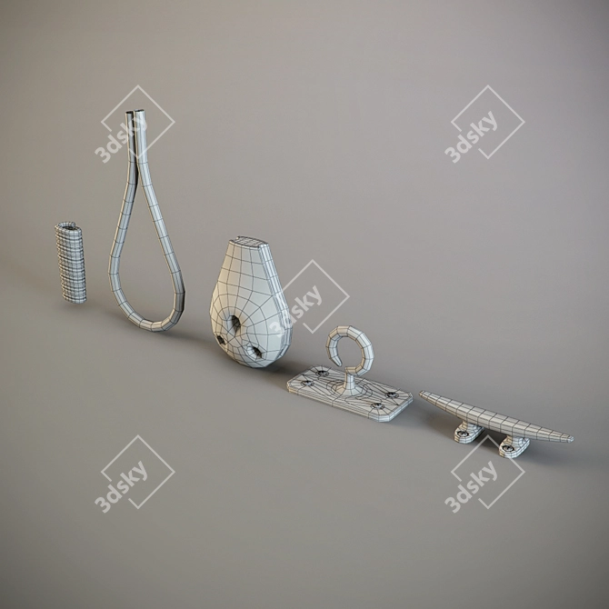 Maritime Theme Set 3D model image 3