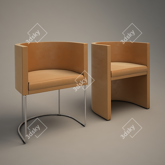Modern Italian Armchairs: COURT-CO11 and CO13 3D model image 1