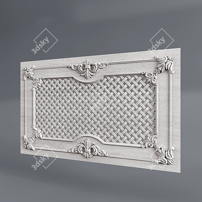 Classic Radiator Panel 3D model image 1