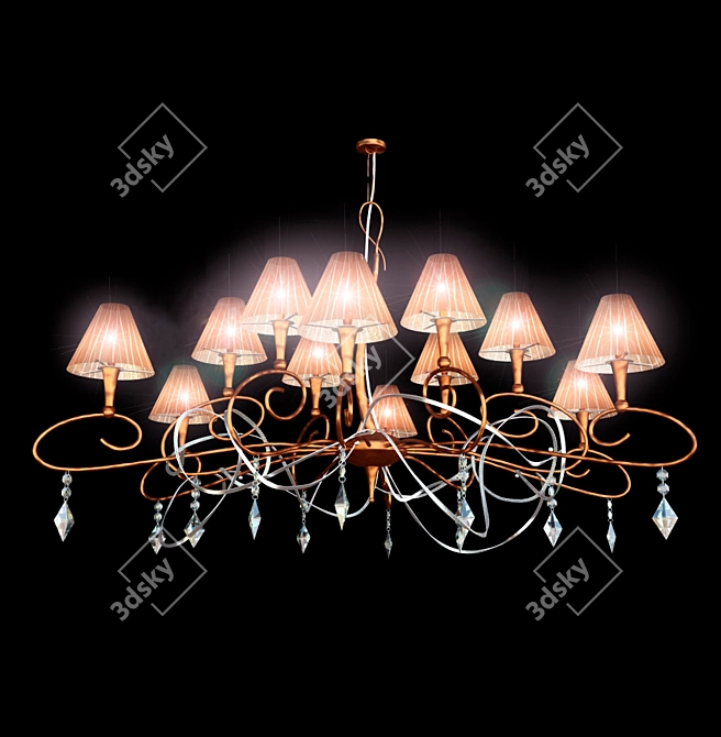 GlowUp 12-Light Lampshade Bundle 3D model image 1