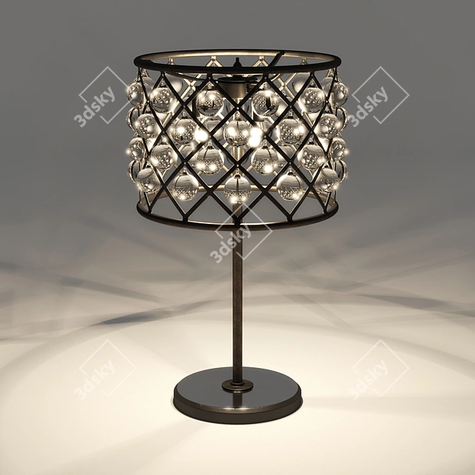 Sleek Zig Zag Lamp - 70cm 3D model image 1