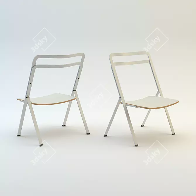 Classic Italian Clio Chair: Graceful Elegance 3D model image 2