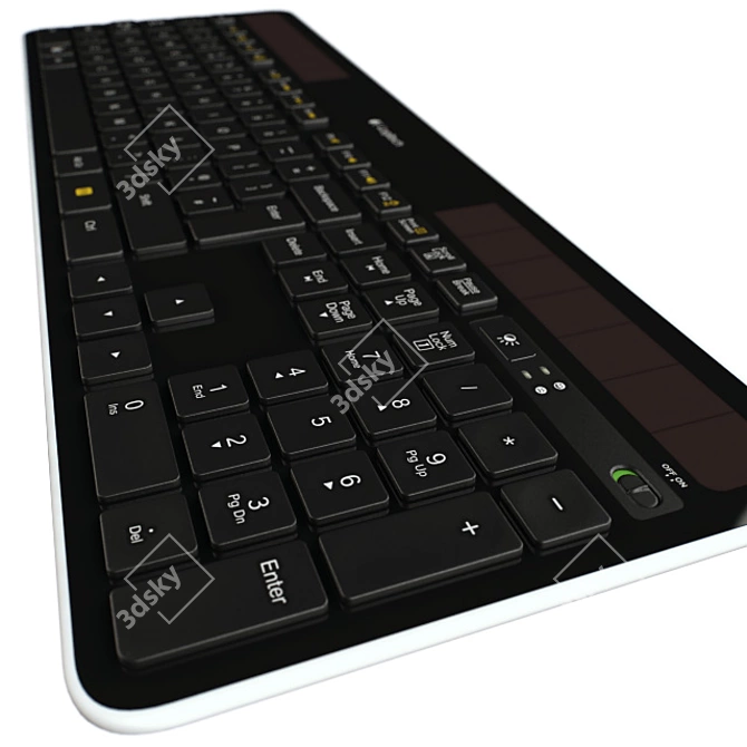 Effortless Typing with Logitech K750 3D model image 3