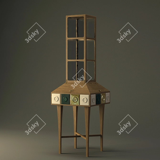 Patchwork Cabinet by Kiki Van Eijk 3D model image 1
