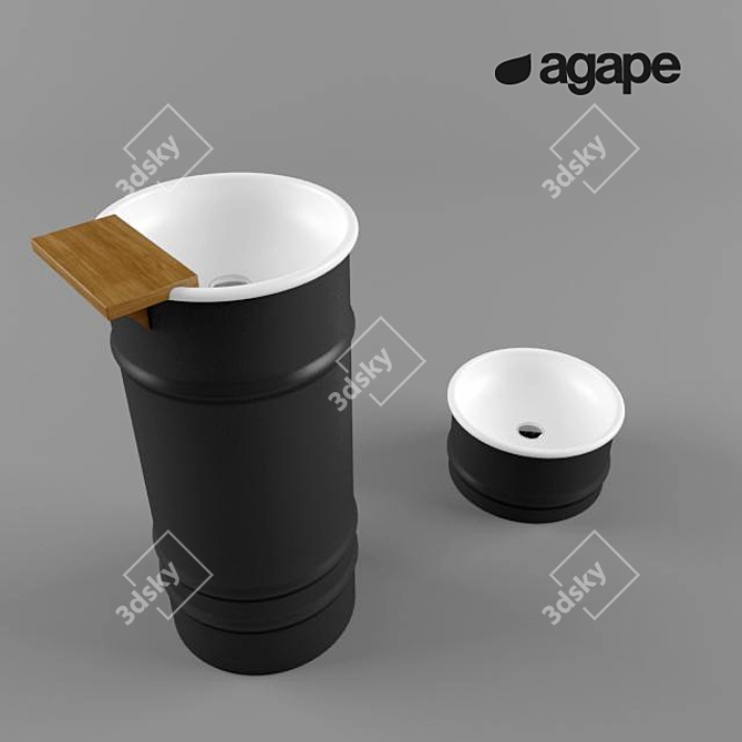 AGAPE Bathroom Sinks 3D model image 1