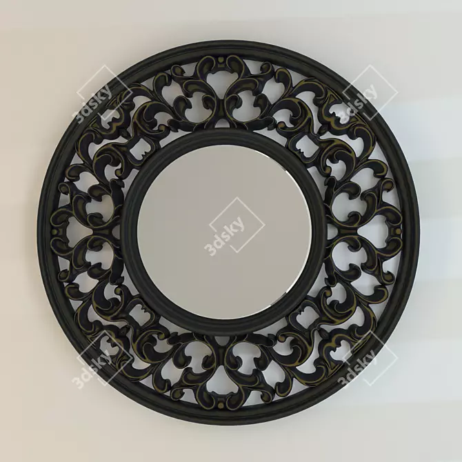 Elegant HD Mirror - 89cm x 45.7cm 3D model image 2