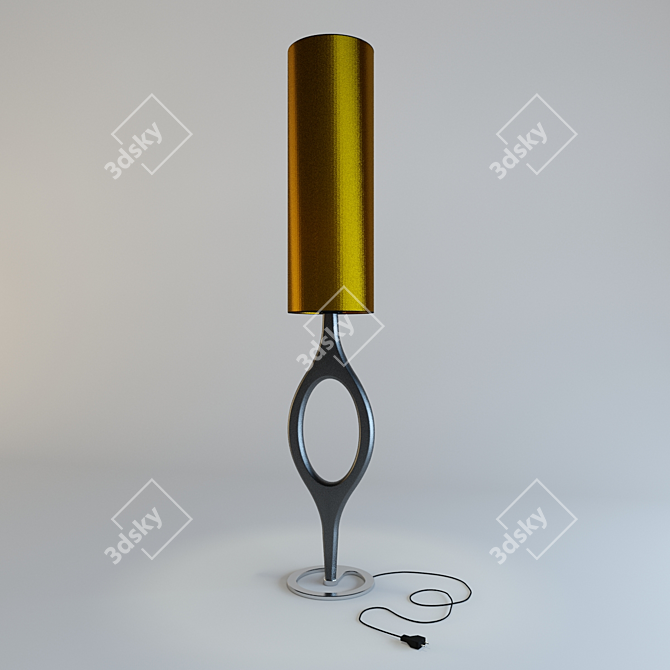 Nerocarbonio Factory Lamp: Elegant and Versatile 3D model image 1