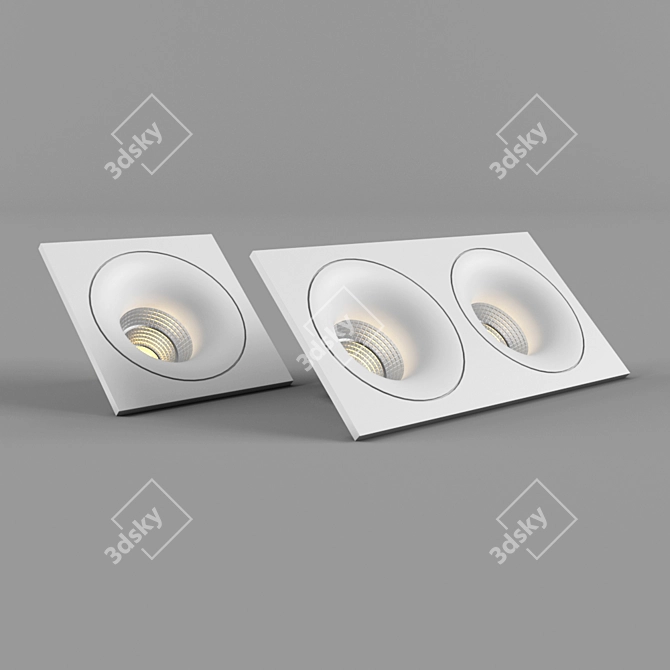 Sleek Spotlights Modernize Your Space 3D model image 1