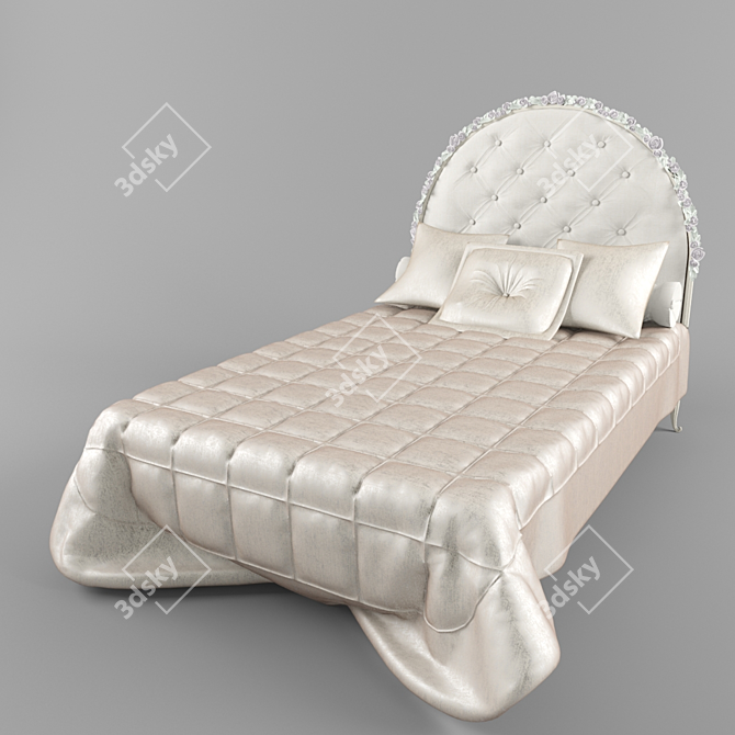 Dreamy Princess Bed 3D model image 1