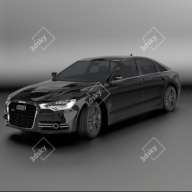 Sleek & Powerful Audi A6 3D model image 1