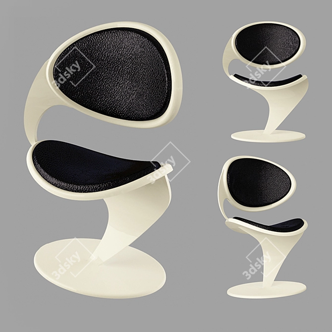  "Smile" Chair - Comfort and Style! 3D model image 1