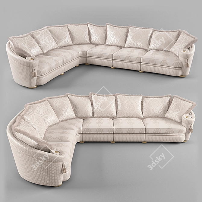 Luxury Turri Milo Sofa 3D model image 1