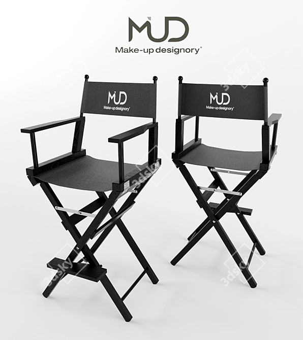 MUD Makeup Artist Chair 3D model image 1