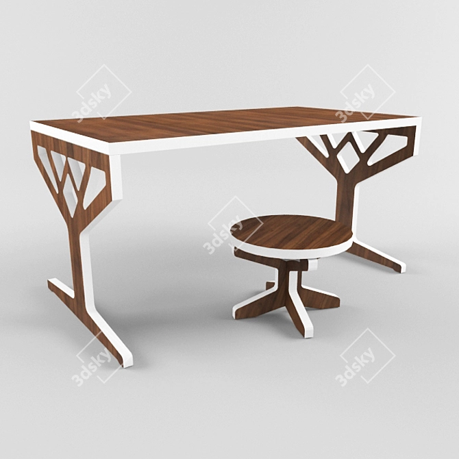 Modern Eco-Style Furniture 3D model image 1