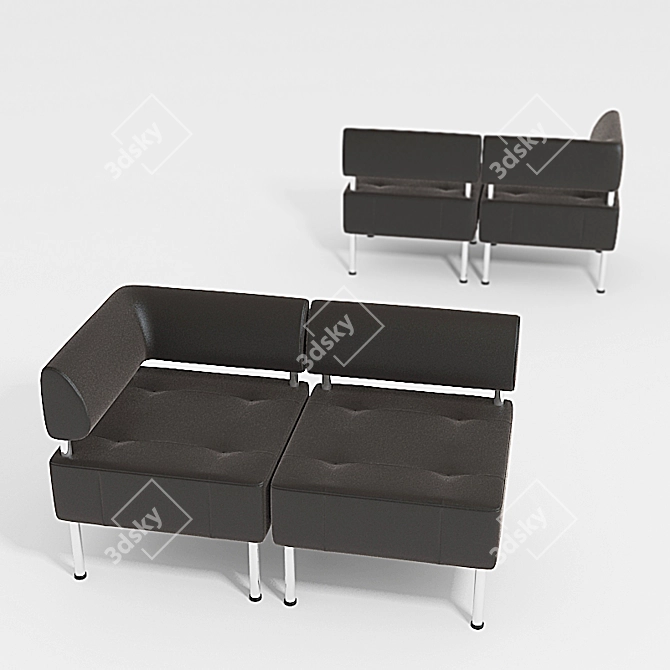 Office Sectional Sofa 3D model image 1