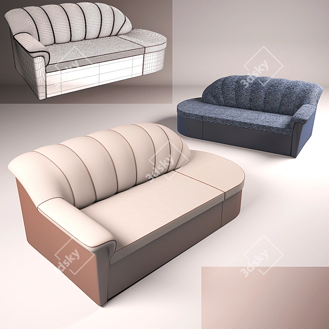 Comfort Style Sofa 3D model image 1