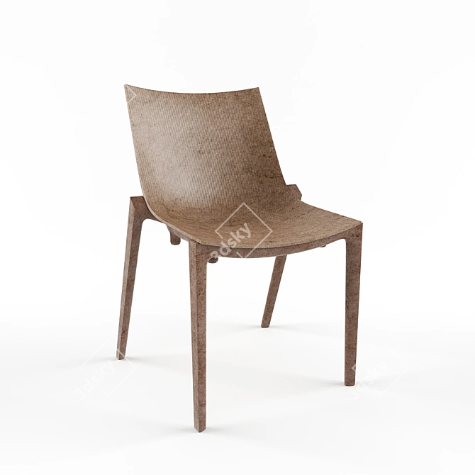 Stylish Zartan Chairs by Magis 3D model image 1