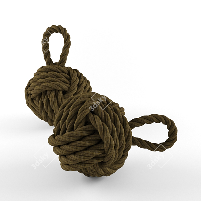 Elegant Ropes Set for Decor 3D model image 1