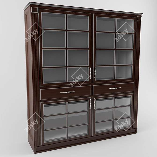 Sophisticated Storage Solution 3D model image 1