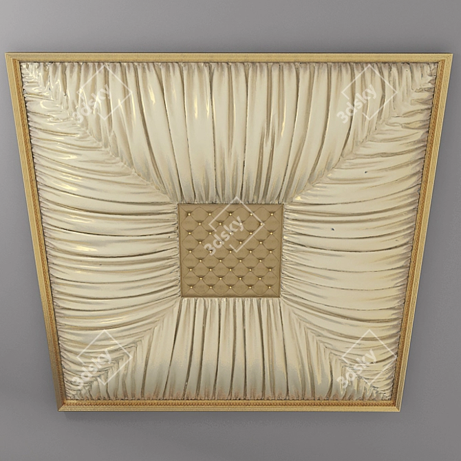 Ceiling Drapery Fabric: 3700x3700 Size 3D model image 1