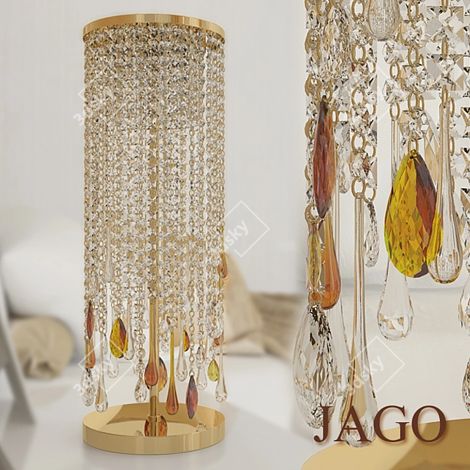 Sleek Jago Gracy Table Lamp 3D model image 1