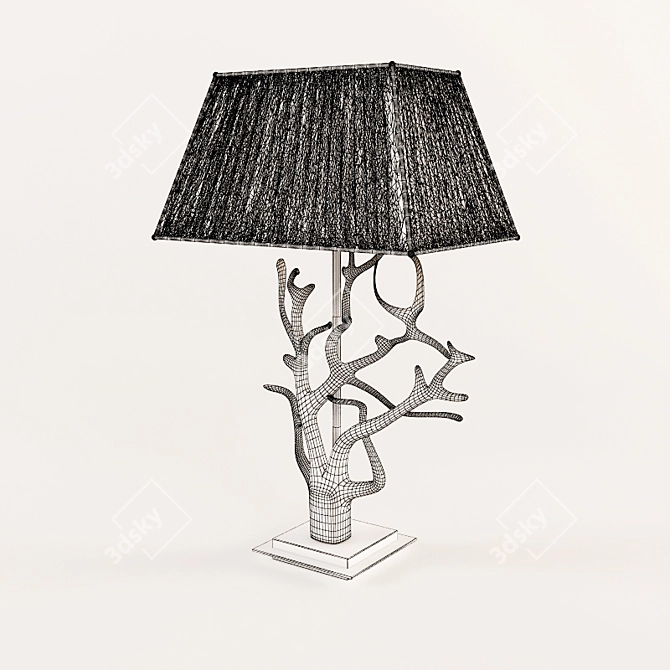 Elegant Ceramic Table Lamp 3D model image 2