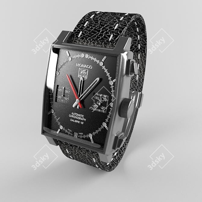 Monaco Tag Heuer: Luxury Timepiece 3D model image 1