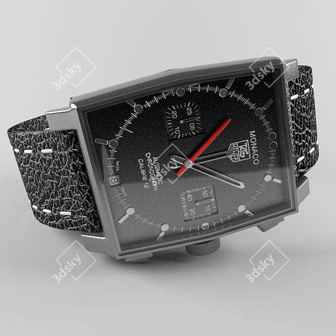 Monaco Tag Heuer: Luxury Timepiece 3D model image 2