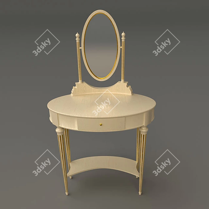 Elegant Vanity Table by Bordignon Camillo 3D model image 1