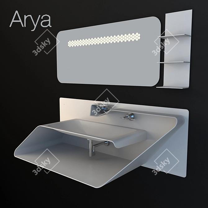 Arya Bandini Vanity Set 3D model image 1