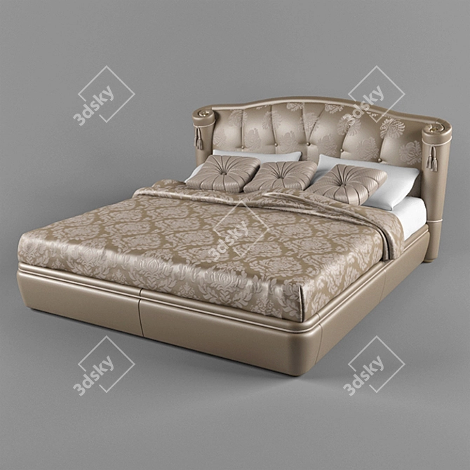 Luxury Turri Milo Bed 3D model image 1