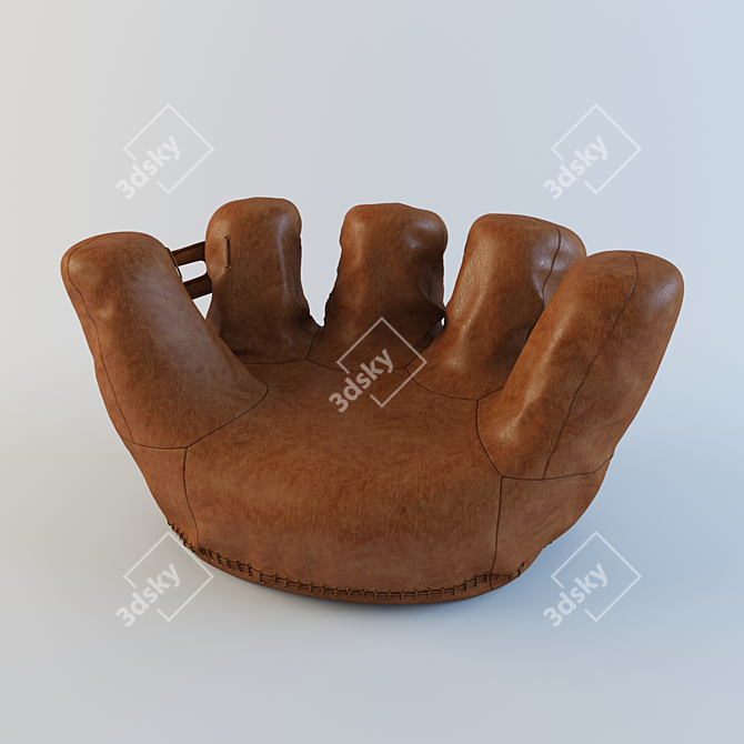 Leather Wheelchair Glove 3D model image 1