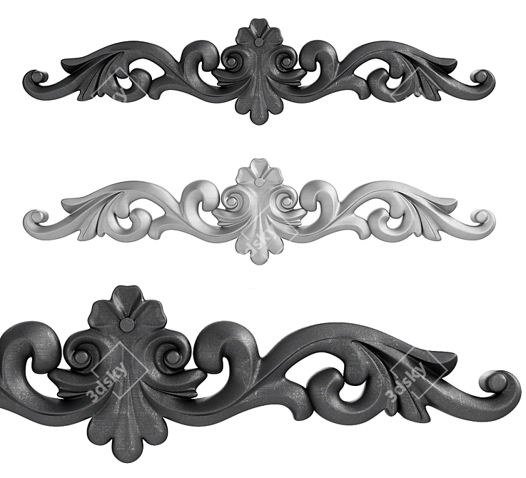 Elegant Moulding for Decor 3D model image 1