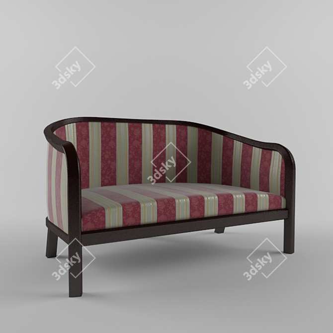 Cafe Hotel Sofa 3D model image 1