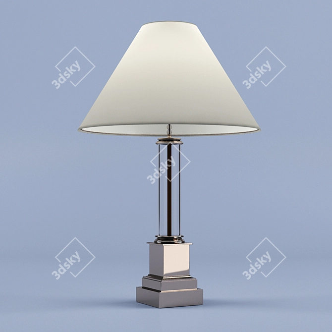 Elegant Stafford Column Lamp 3D model image 1