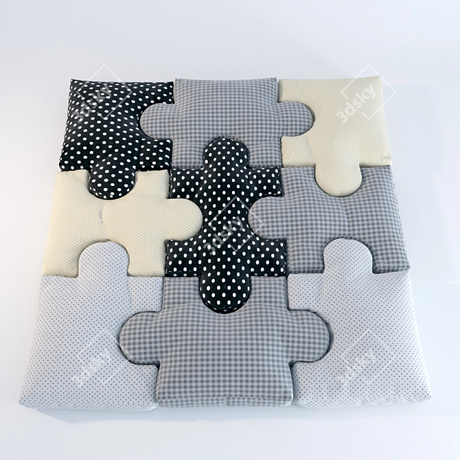 Cozy Cushion Puzzle 3D model image 1